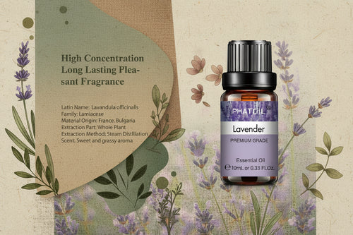 10ml Lavender Essential Oils Pure Natural for Diffuser humidifier Aromatherapy Jasmine Vanilla Aroma Oil for Skin Care, DIY Soap